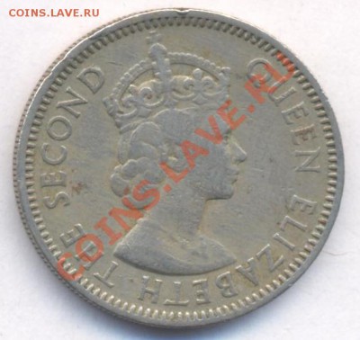 Карибы 25 центов 1955 г.До 9.07.11 г. 21-00 МСК. - Карибы.55.1