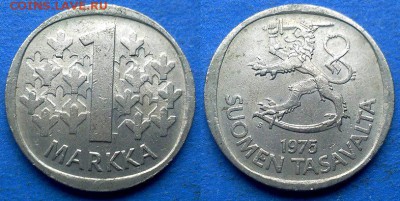 Финляндия - 1 марка 1975 года до 23.07 - Финляндия 1 марка 1975