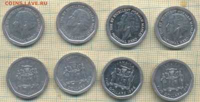 Ямайка 5 долларов 1996 г., фикс - Ямайка 5 долларов 1996  ф6625