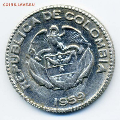 Колумбия 10 сентаво 1959 - Колумбия_10сентаво-1959_А