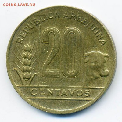 Аргентина 20 сентаво 1949 - Аргентина_20сентаво-1949_А