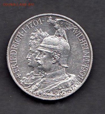 Германия 1901 Пруссия 3 марки 200 лет - 83в