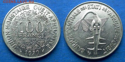 Западная Африка - 100 франков 1979 года до 24.07 - Западная Африка 100 франков 1979