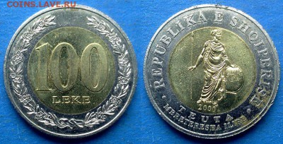 Албания - 100 леков 2000 года (БИМ) до 24.07 - Албания 100 леков 2000