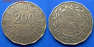 Тунис - 200 миллимов 2013 года до 24.07 - Тунис 200 миллимов 2013