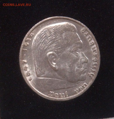 3 РЕЙХ, 5 RM 1938 "А"(2), Гинденбург со свастикой, до 26.07 - 38A2.JPG