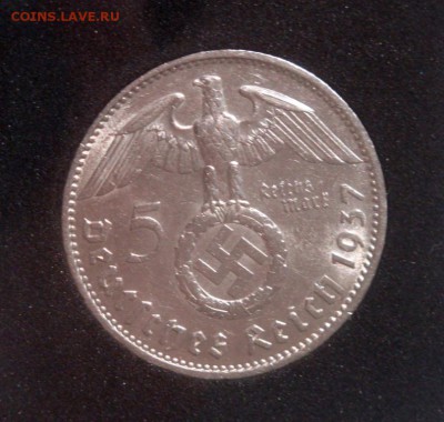 3 РЕЙХ, 5 RM 1937 "А", Гинденбург со свастикой, до 26.07 - 37A1.JPG