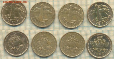Барбадос 5 центов 2000х г., фикс - Барбадос 5 центов ф6636