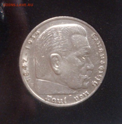 3 РЕЙХ, 5 RM 1938 "Е", Гинденбург (Редкий), до 26.07 - 38E2.JPG