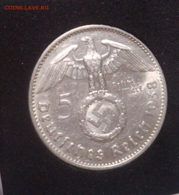 3 РЕЙХ, 5 RM 1938 "Е", Гинденбург (Редкий), до 26.07 - 38E1.JPG