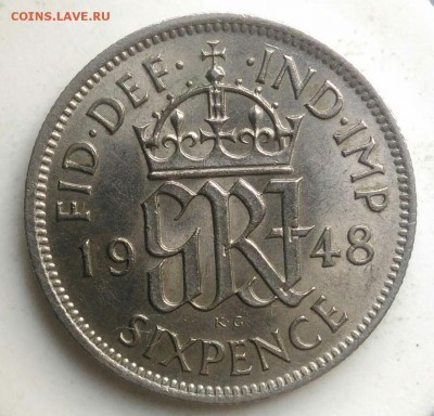 Великобритания 6 пенсов 1948 года до 22.07.2019 - IMG_20190714_141843