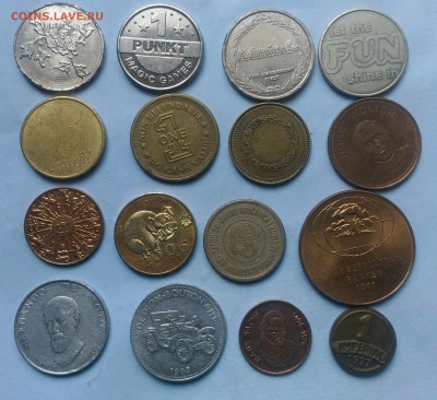 Иностранные жетоны 16 шт., до 22.00 по МСК 21.07.2019 - Жетоны-2 (1)