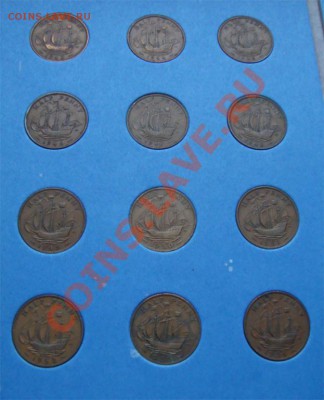 Набор монет Великобритании - HALF PENNY (1931 - 1967) - half-pennies-02