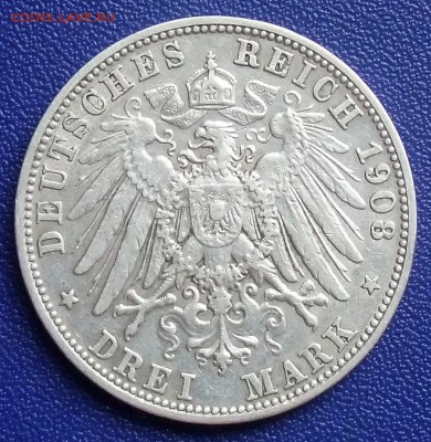 Германия 1901 Пруссия 3 марки 200 лет - BAY-3-1908-.JPG