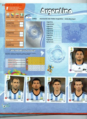Альбом Panini FIFA World Cup 2014 с наклейками с 1р до 27.07 - 8