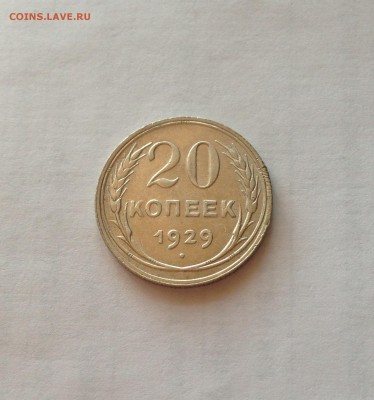 20 копеек 1929г. , до 28.07.19г. - 2029-19