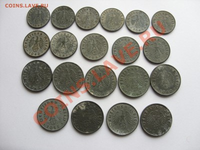 20 цинковых монет 3 Рейха. До 13.07.11 23:59 Мск. С 1 рубля - Цинк 3-2