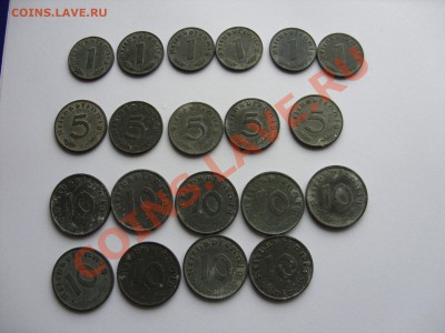 20 цинковых монет 3 Рейха. До 13.07.11 23:59 Мск. С 1 рубля - Цинк 3-1