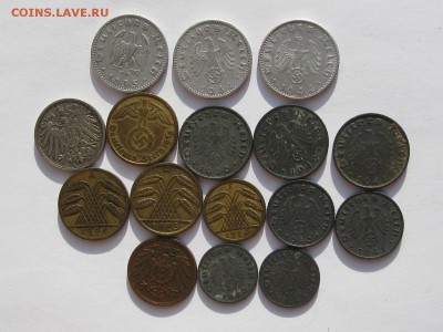 Пфенниги Германия 1907-1944 13 штук 28.07 22:10 - IMG_4286.JPG