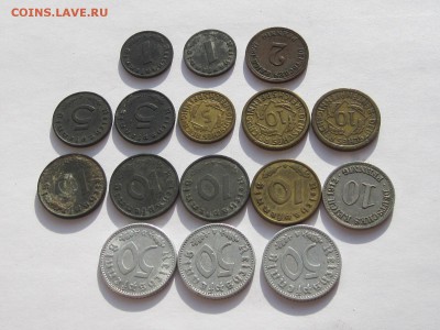 Пфенниги Германия 1907-1944 13 штук 28.07 22:10 - IMG_4291.JPG