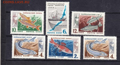 СССР 1966 рыбы Байкала 5м** до 28 07 - 249