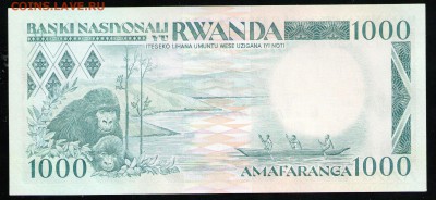 РУАНДА 1000 ФРАНКОВ 1988 UNC - 2 001