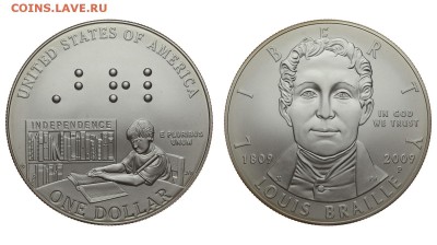 США. 1 доллар 2009 г. Брайль. До 27.07.19. - DSH_1562.JPG