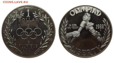 США. 1 доллар 1988 г. Proof. Олимпиада. До 27.07.19. - DSH_1568.JPG