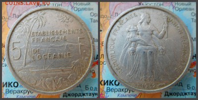Французская Океания 5 франков, 1952 - 13