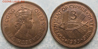 Брит Кипр 3 милс 1955 до 30-07-19 в 22:00 - Брит Кипр 3 милс 1955     140-5-1120н
