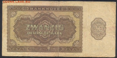 Германия (ГДР) 20 марок 1948 г.  27.07. 19 г. 22 -00 МСК. - 20  м. 1948 1