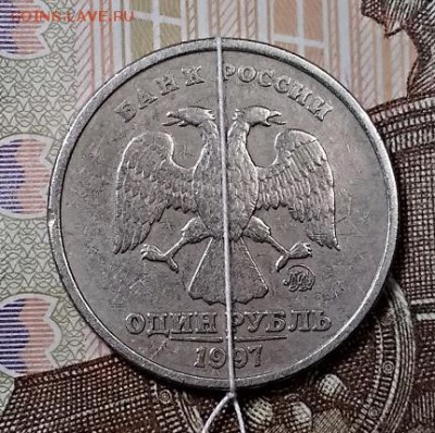 1 РУБЛЬ 1997 ММД. ПОВОРОТ 180 РОВНО. ОТЛИЧНЫЙ. 27.07.2019 - 003