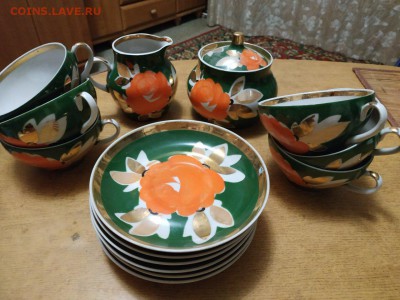 Фарфоровые тарелки, сервиз и пр.: СССР, Китай, клеймо "МТ" - 38