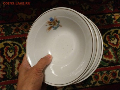 Фарфоровые тарелки, сервиз и пр.: СССР, Китай, клеймо "МТ" - 34