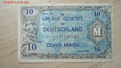 ГЕРМАНИЯ 10 МАРОК 1944 - DSC06083.JPG