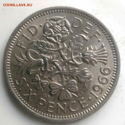 Великобритания 6 пенсов 1966 года до 29.07.2019 - IMG_20190714_142656