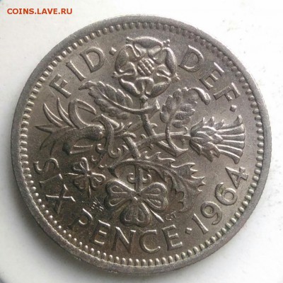 Великобритания 6 пенсов 1964 года до 29.07.2019 - IMG_20190714_142617