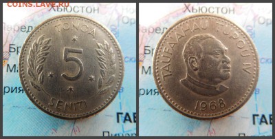 Тонга 5 сенити, 1968 - 2
