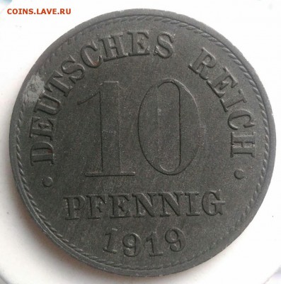 10 пфеннигов 1919 года до 29.07.2019 - IMG_20190714_143623