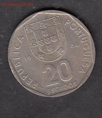 Португалия 1988 20э с 1 рубля до 30 07 - 63