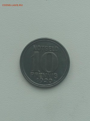 Coblenz ,10 пфеннигов 1920г(нотгельд)до 29.07.2019г - IMG_20190727_102749