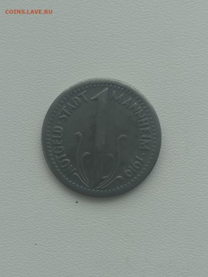 Mannheim Baden,10 пфеннигов 1919г(нотгельд)до 29.07.2019г - IMG_20190727_102641