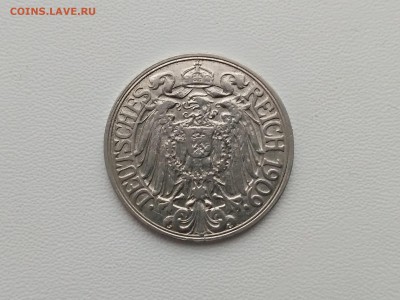ГЕРМАНСКАЯ ИМПЕРИЯ,25 пфеннигов 1909F до 29.07.2019г - IMG_20190522_091755