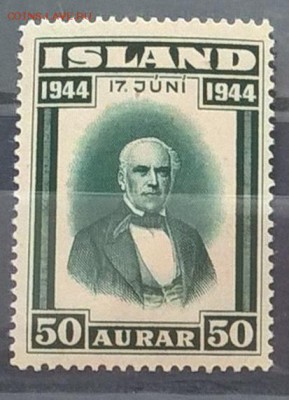Исландия 1944 1м 50а ** до 31 07 - 96