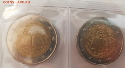 Подборка евро по типам (страны), 6 юбилейных - 20190728_071156