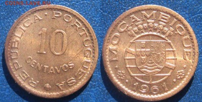 МОЗАМБИК 10 сентаво 1961 г До 29.07 в 22-00МСК - Моз 1 эск