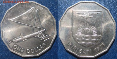 КАРИБАТИ 1 доллар 1972  До 29.07 в 22-00 МСК - Карибати 1 д