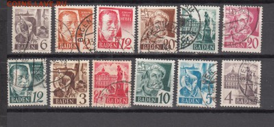 Германия Баден 1947-48 12 марок до 01 08 - 98