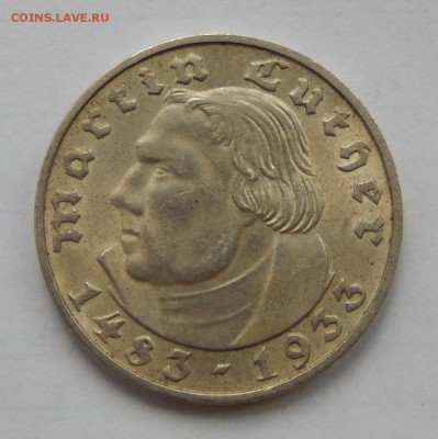 Германия 2 марки 1933 Мартин Лютер до 31.07.19 в 22.33 - DSCN5234
