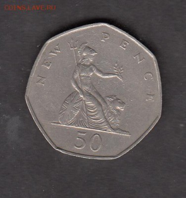 Великобритания 1969 50 пенсов с рубля до 29 07 - 185
